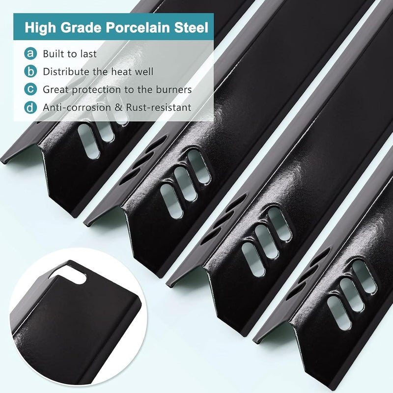 Criditpid DGF510SBP Tray Replacement Parts for Dyna-glo DGF510SSP, DGF493BNP, Backyard Grill BY13-101-001-13, GBC1460W, BHG Grill BH13-101-099-01, Adjustable 24"-30" Grease Tray Drip Pan, Heat Shield Plates - Image 5